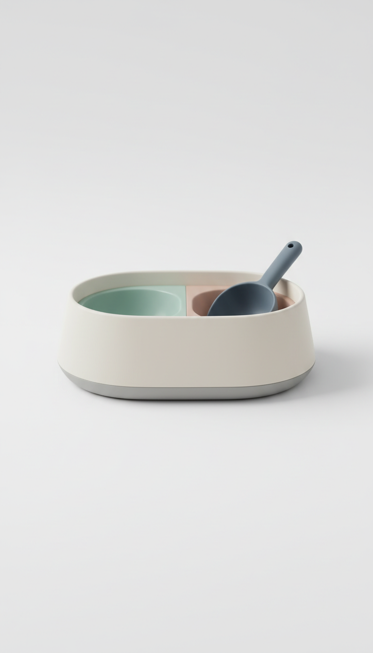 Futterschale aus robustem Kunststoff minimalistisch