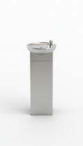 Trinkbrunnen aus Edelstahl mit Flüsterpumpe